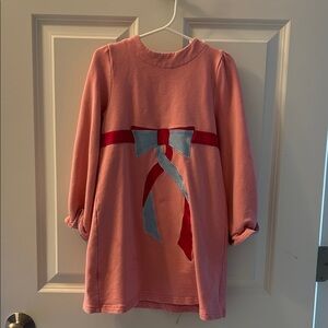 Beaufort Bonnet Pink Dress with Red and Blue Bow